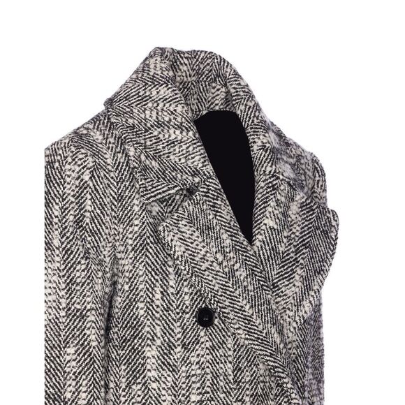 Patrizia Pepe Women Chevron Double Breasted Coat